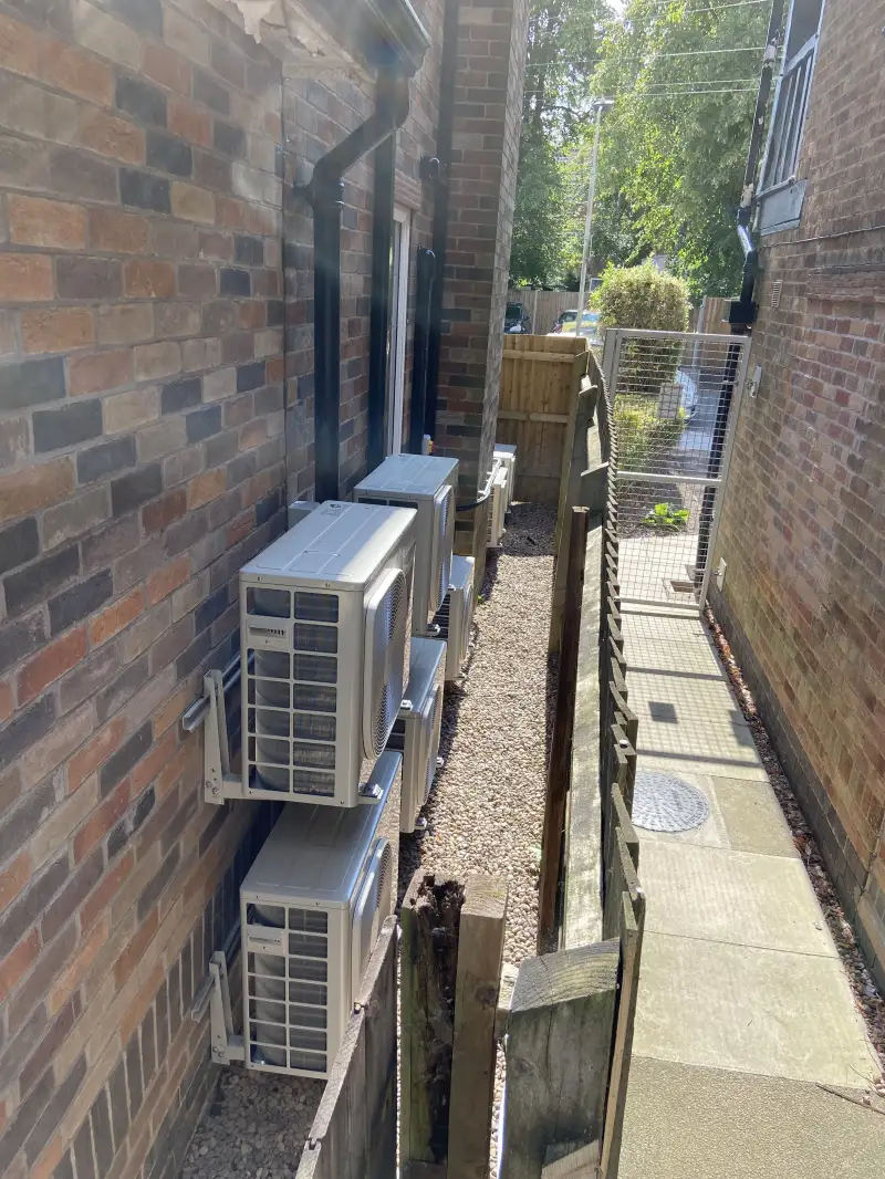 Leicester medical facility multiple system installation&period; Various split type wall mounted systems service critical areas&period;: Swipe To View More Images