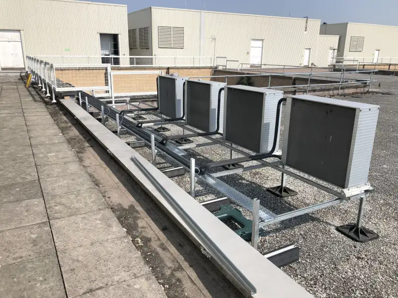 Nottingham IT department multiple system installation&period; Production cooling equipment used in server rooms&period;: Swipe To View More Images